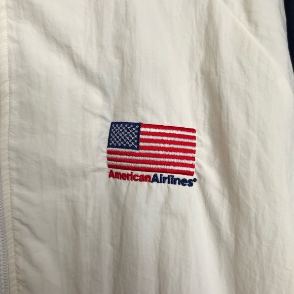 Vintage American Airlines Red White Blue Windbreaker Size L‎ Excellent Condition - Picture 3 of 12